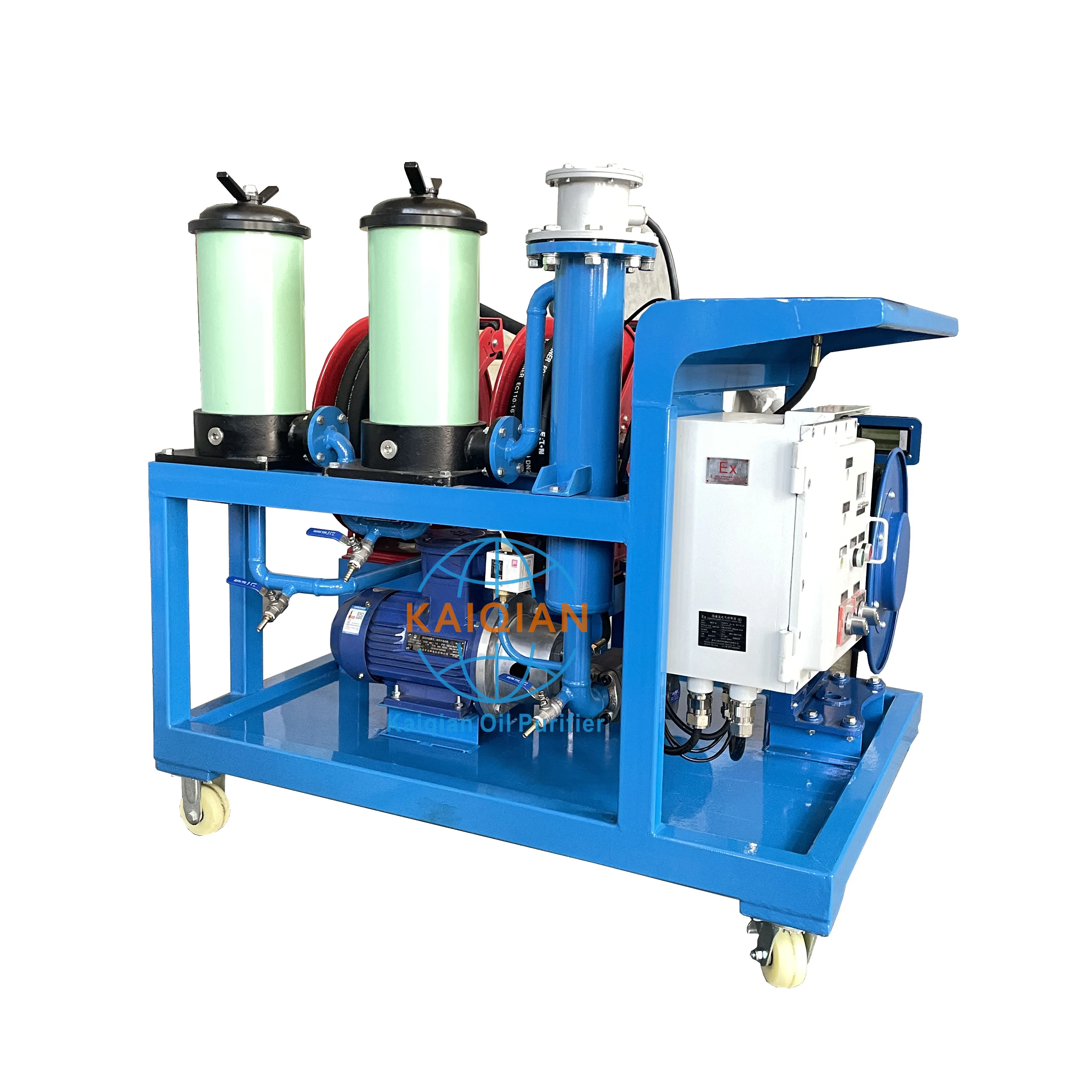 Portable Lube Oil Purifier Machine Oil Water Separator particle remove Lubricant Oil Recycling