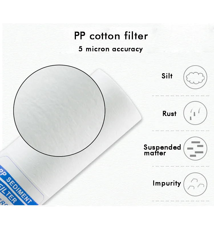 10 inch water filters cartridge PP GAC CTO UF T33 filters for  household water filter