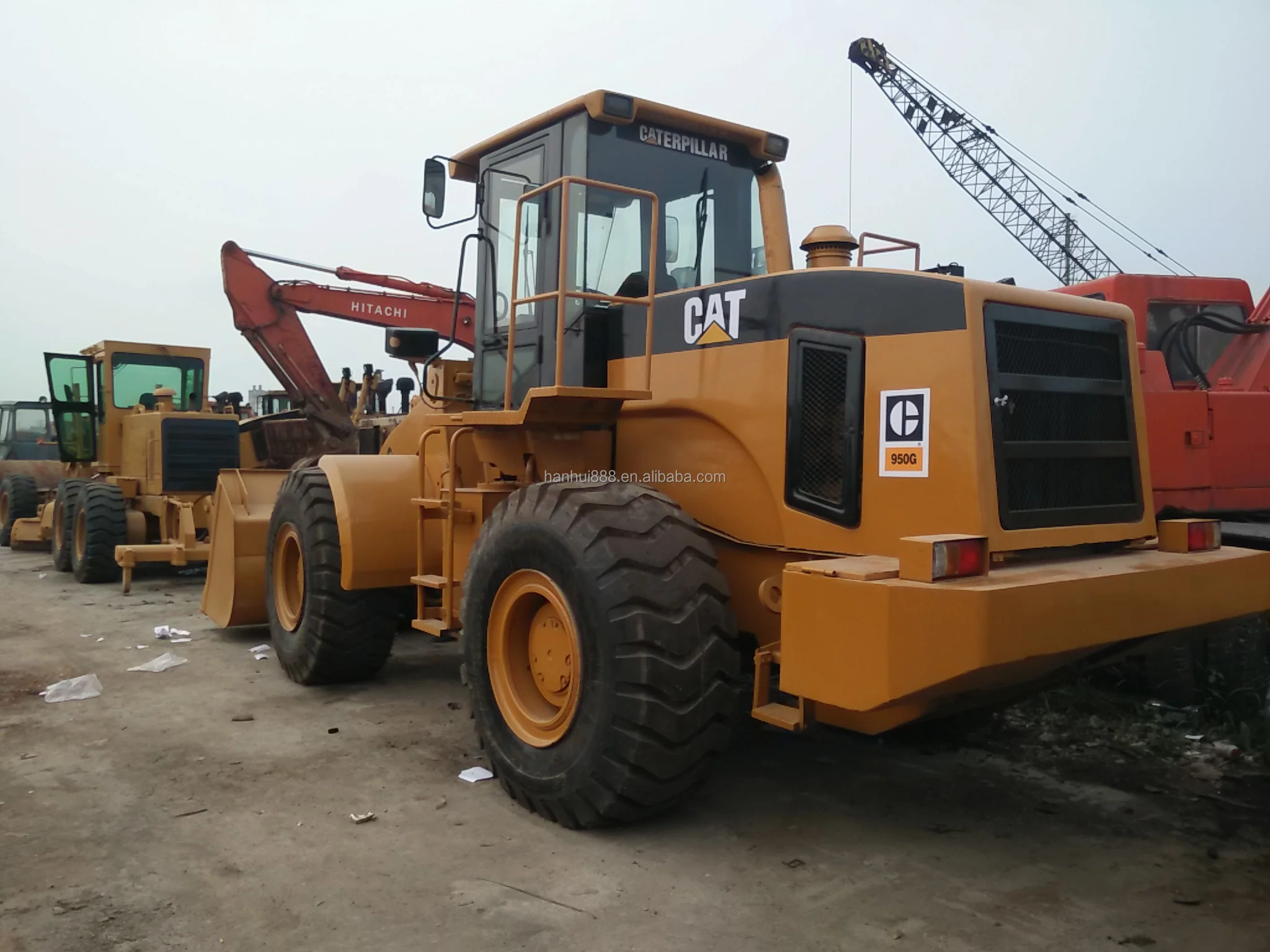 Хорошая цена подержанная строительная машина б/у Cat 950h 950f 950g колесный погрузчик экскаватор-погрузчик 3 4cx CAT 226B