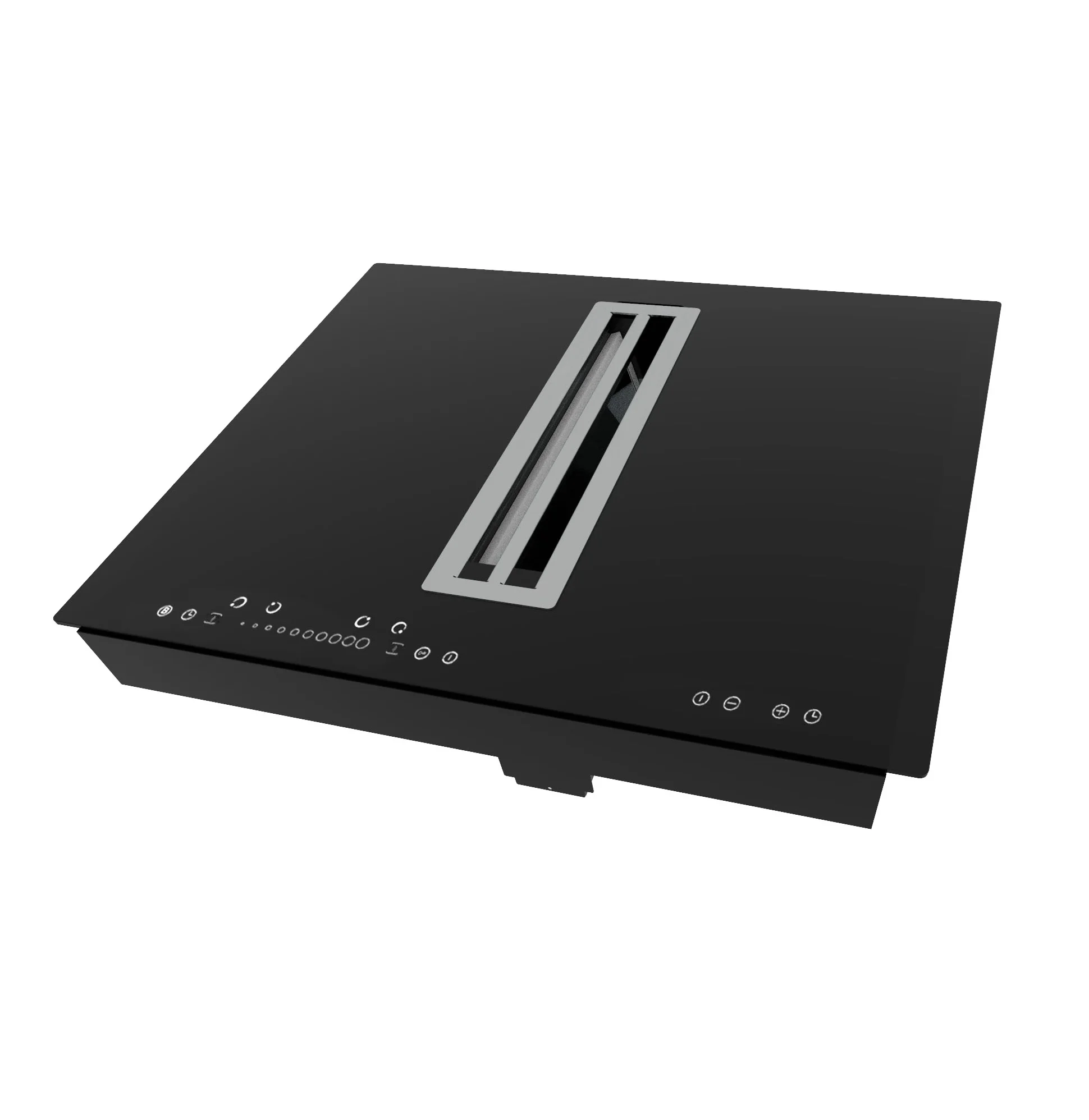 60cm Induction Hob & Hood Combi, Touch control, Venting hob with built in extractor hood