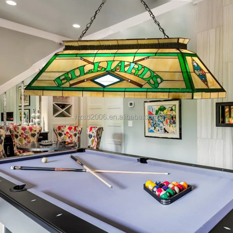 Hot Sale Factory Directly Supply Home and Bar Dinning Room  Tiffany Snooker Pool Table  Lights With 6 Lights