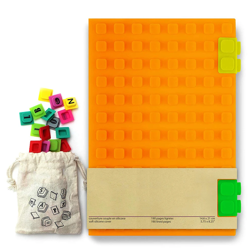 Fashion Popular Premium 2017 Fancy Diary A5 Blank Silicone Cover Notebook