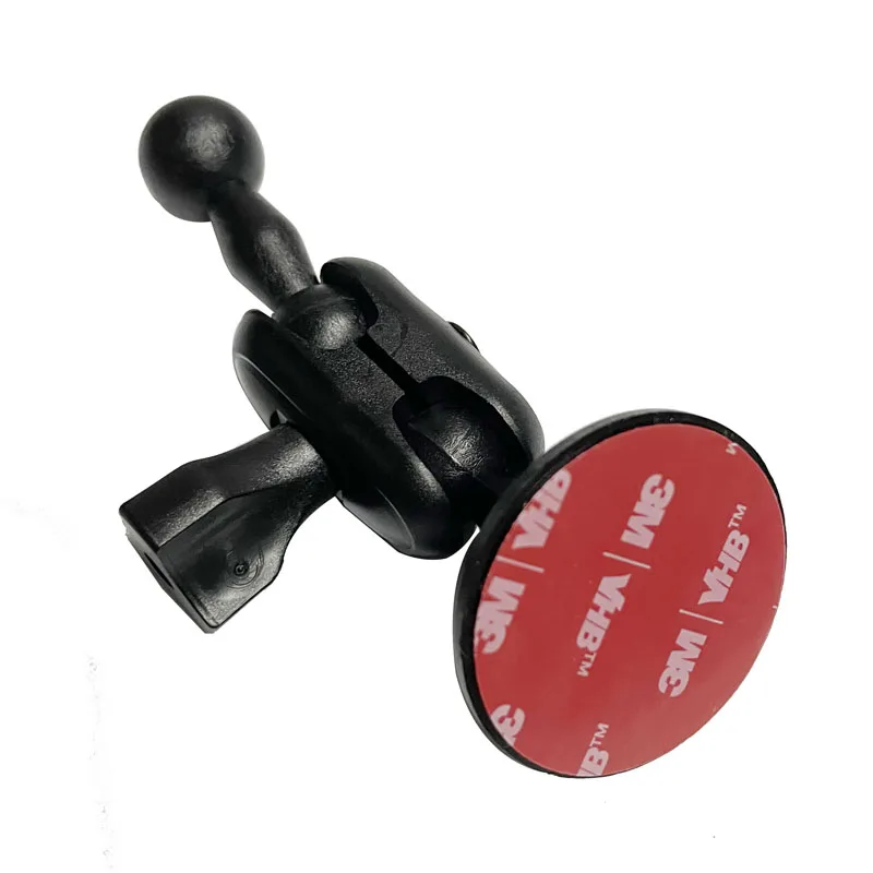 Free Rotation 3M Adhesive Universal Car Windshield Phone Mount Holder Clip 17mm Ball Head