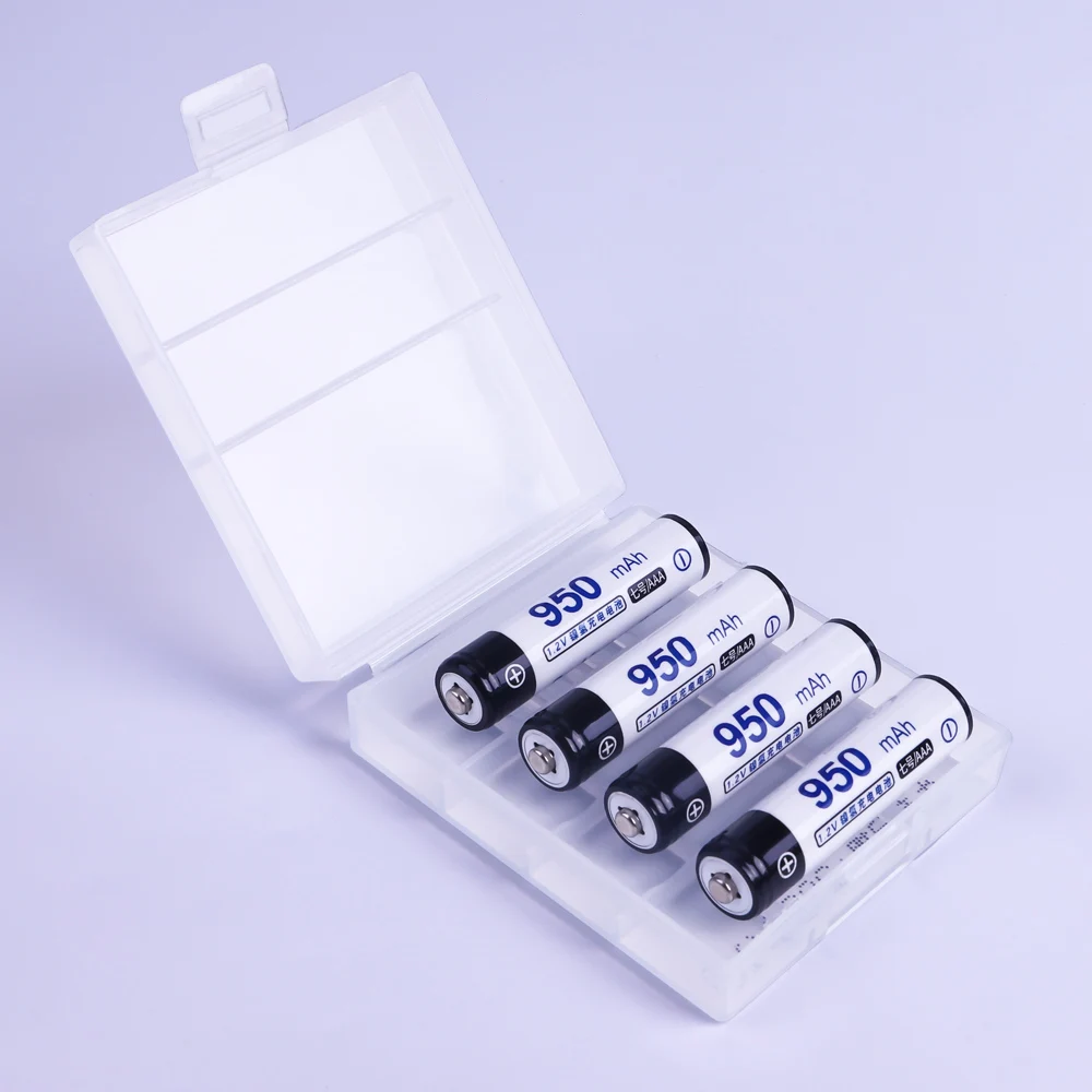 Low Self-Discharge 1.2V 950mAh Ni-MH AAA Rechargeable Batteries CE Certified for Clocks Toys Power Tools Consumer Electronics