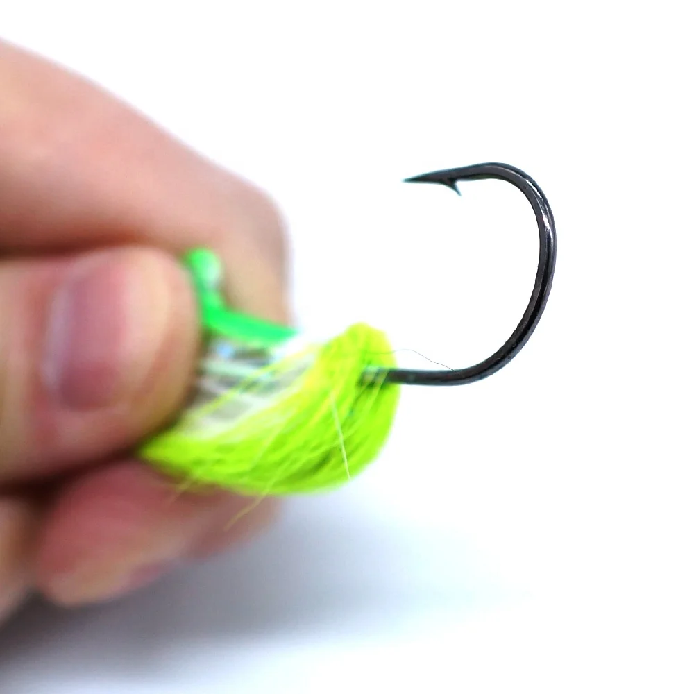 SEASKY 1oz Bucktail Metal Lure Lead Heads Sinking Crappie Freshwater Casting Fishing  28g Jig Head Hook