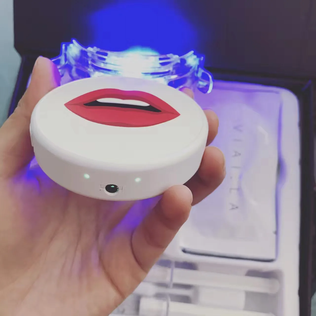  Non Peroxide Gel Oral Care LED Light Mobile Phone Power mysmile teeth whitening
