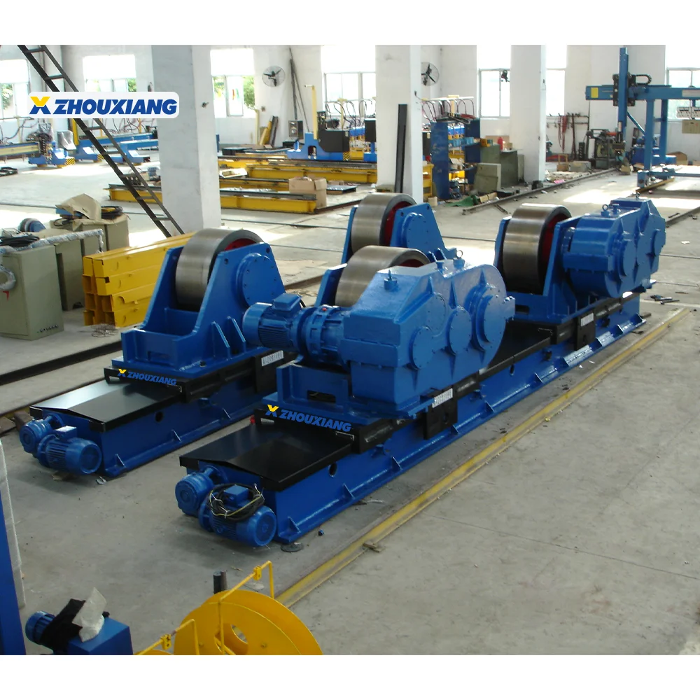 Large Tank Pressure Vessel Industry Adjustable 40 Ton Welding Pipe Rotator