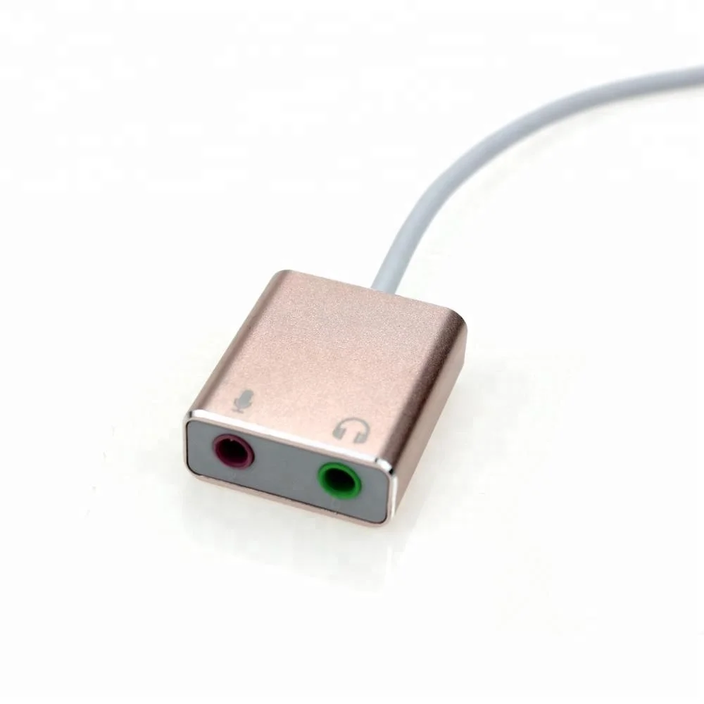 USB 3.1Type C To Microphone Speaker Headphone 7.1 Channel Audio Sound Card Adapter Cable External Usb Audio Interface Sound Card