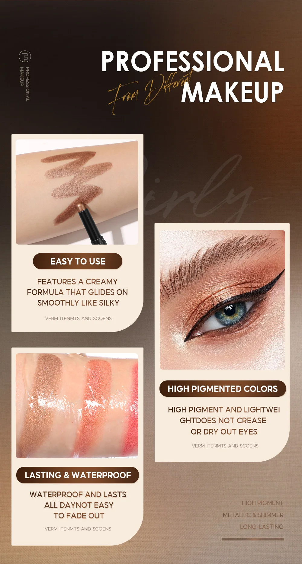 Cream Eyeshadow Crayon Long Wear Eyeshadow & Liner Combination