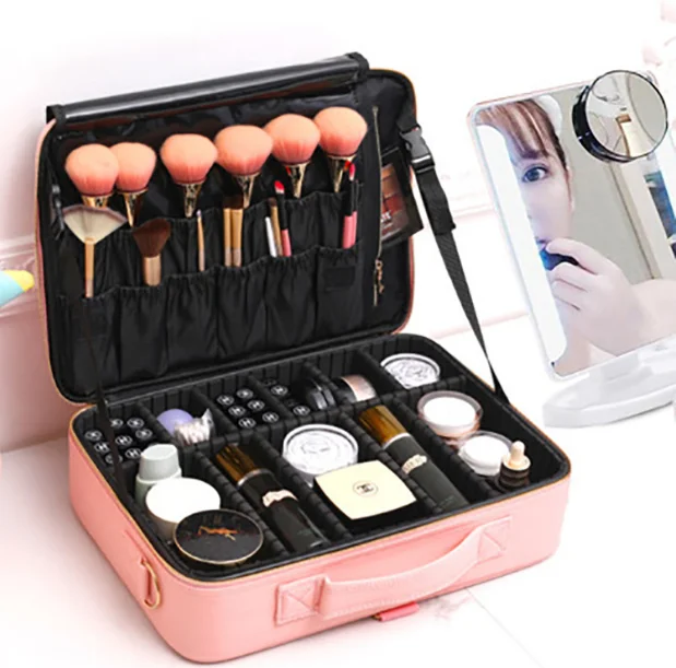 Wholesale Hot Sale Custom Waterproof Makeup Bag Portable Beauty Professional Make up Case Travel Organizer Cosmetic bags