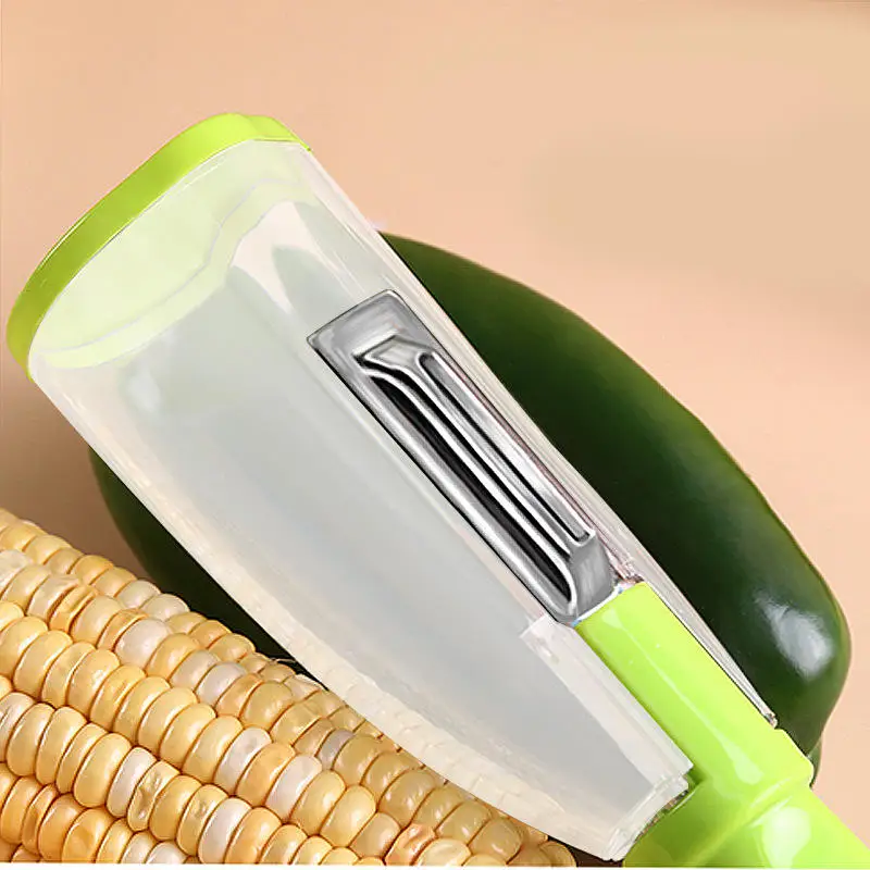 Cutting Supplies Household Storage Type Scratcher Vegetables Fruit Skin Knife Device Peeler with Tube