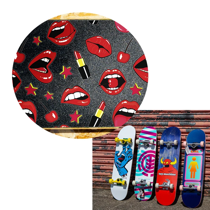 Оптовая продажа услуги печати переводные наклейки 50*70 см устойчивые к трению Переводные картинки для скейтборда