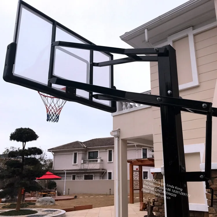 2024  new arrival  Inground Basketball hoops adjustable outdoor basketball  Goals system basketball stands for Adults