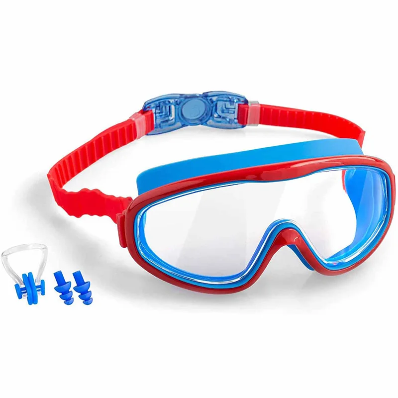 
Amazon Anti Fog Kids Swim Goggles, Wide Vision Swimming Goggles for Children from 4 to 15 Years Old, Swim Glasses 