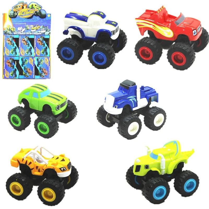 Promotional 6 Design Monster Stuffed Car Children Car Toy  Model Car For Kids