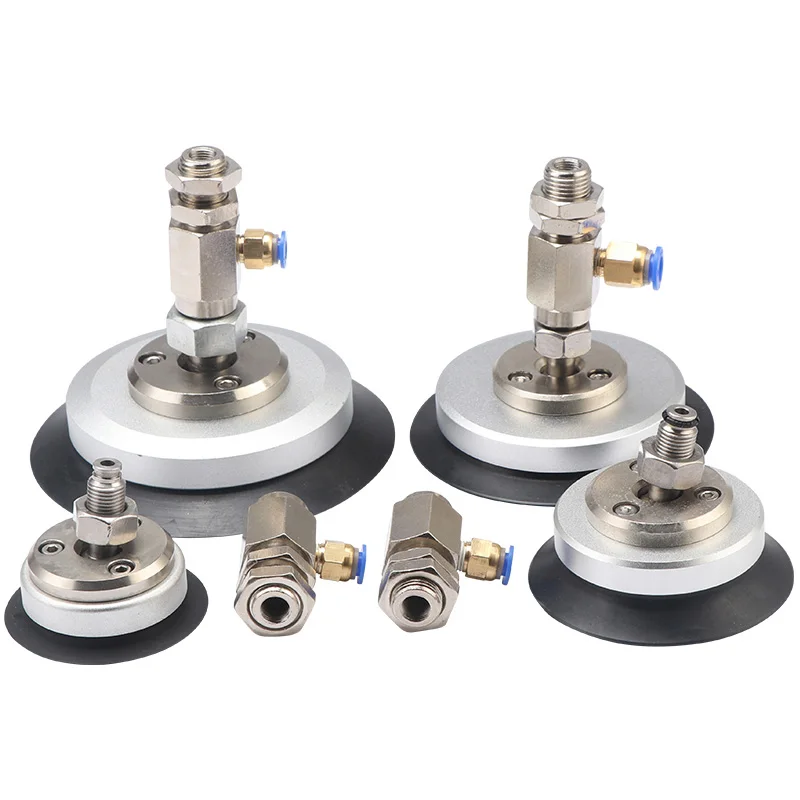 Robot industry universal swing pneumatic rubber robot arm with electric vacuum suction cup