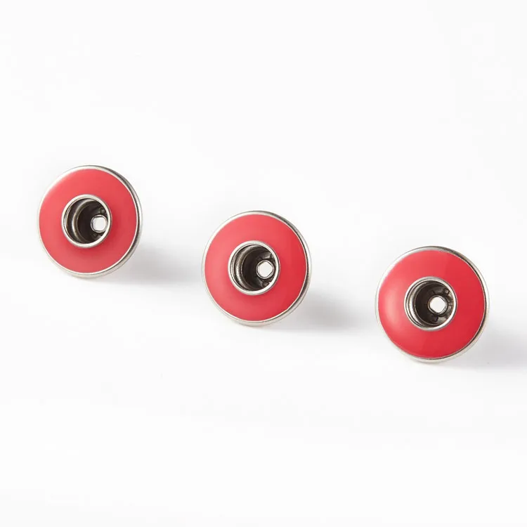 Custom Design Metal Single Nail Middle Hole Shank Jeans button for clothing