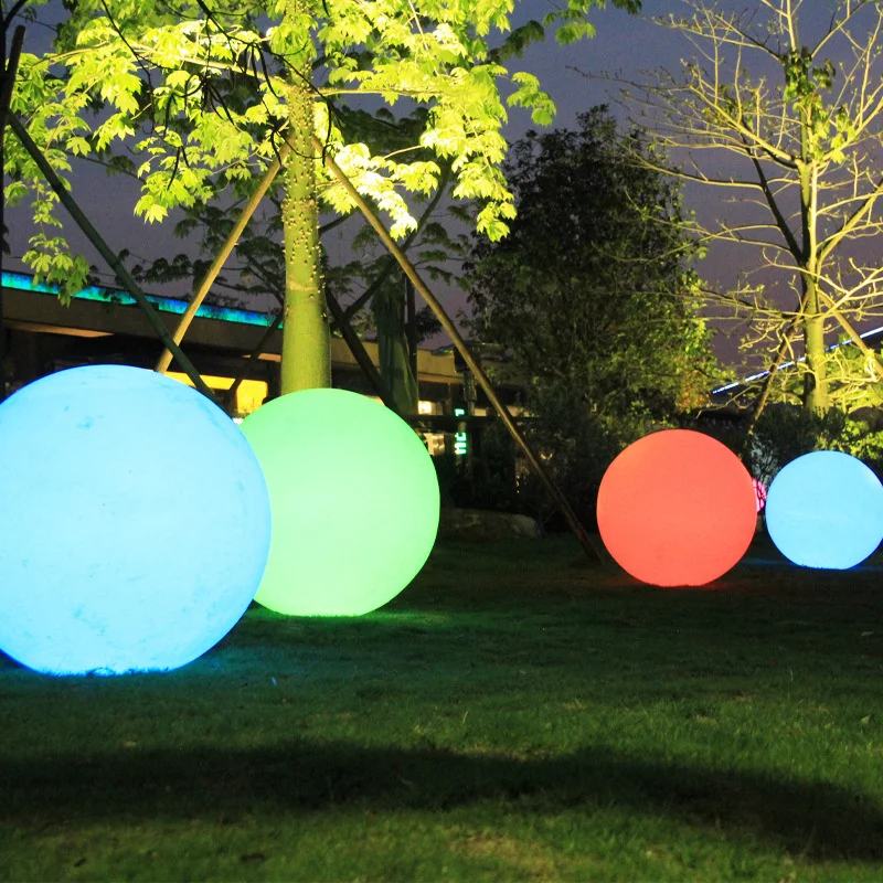 Rechargeable led ball light rgb Solar Light Led For Garden Outdoor ball Light decorative led ball lamp