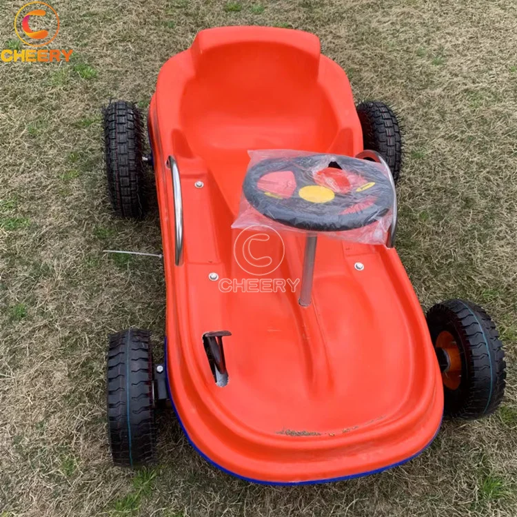 Outdoor Children Funfair Slide Amusement Park Products Rides Grass Skiing Car