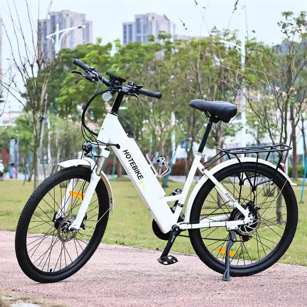 Lightweight Frame Electric City Bicycle 250W 36V 10Ah 7 Speed Gears Disc Brake Brushless Alloy Aluminum Frame Electric Bike