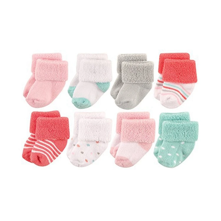 DL-I-1228 baby terry socks baby thick winter socks terry cuff socks