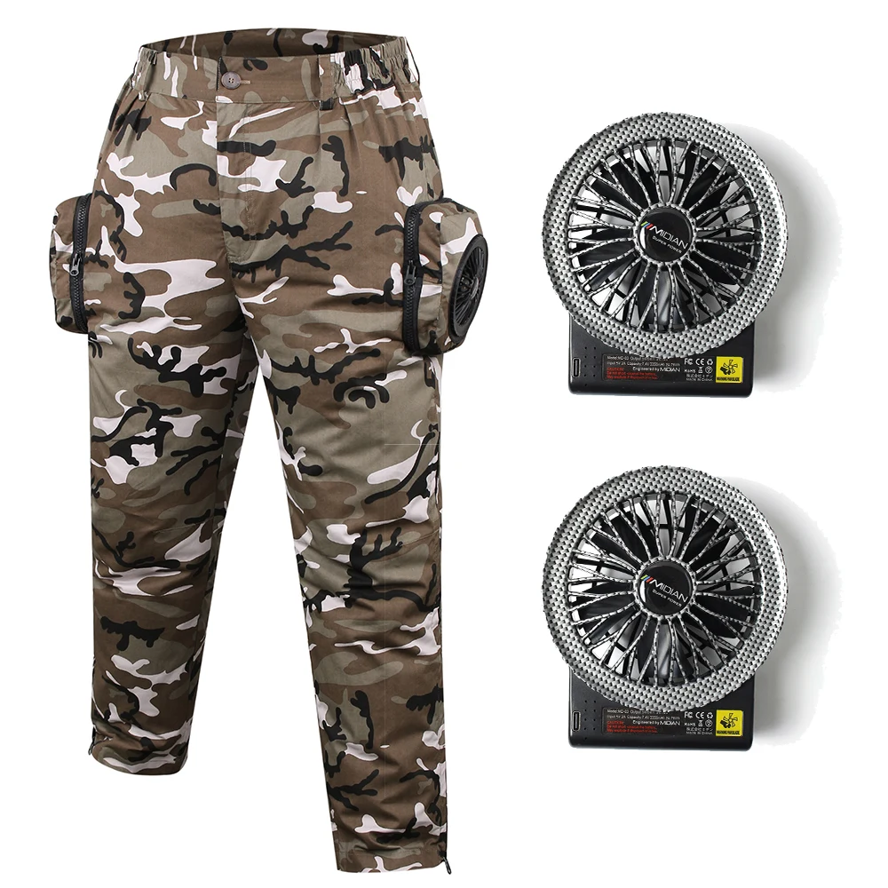 Брюки-карго мужские водостойкие, ребристые охлаждающие штаны, много карманов, для пеших прогулок и охоты, летние