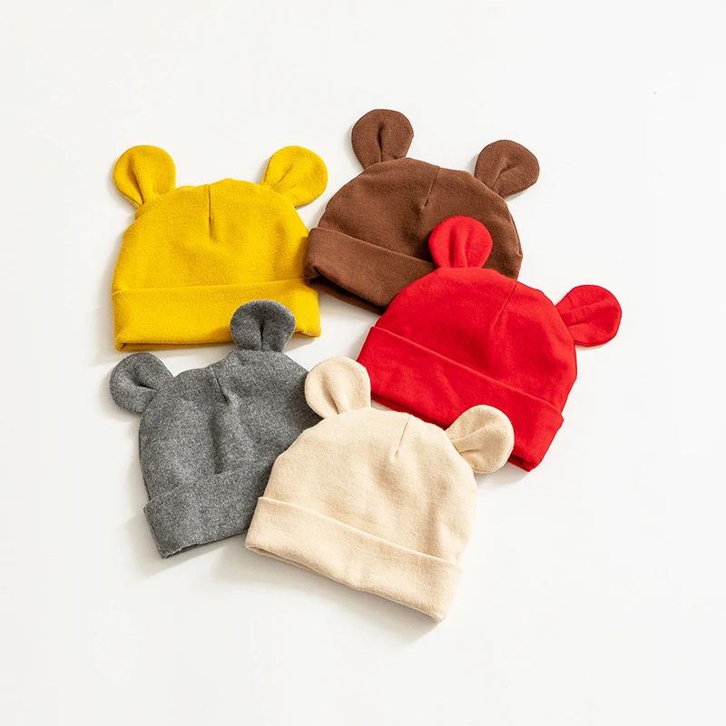 New fashion ear baby knit hat winter blank friendly casual bear baby winter hat winter ears