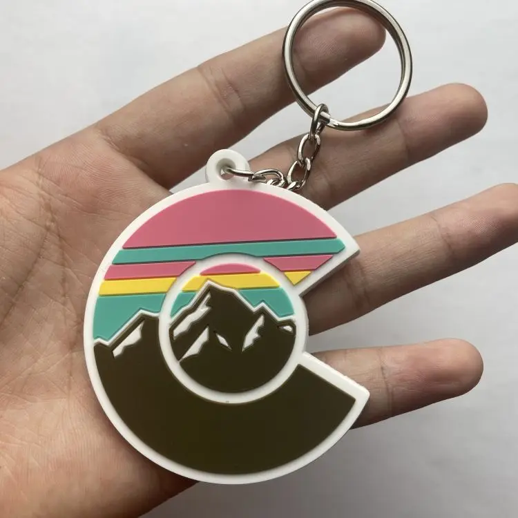 Custom Soft Flexible Brand Logo 3D PVC Key Chain Fashion Motorcycle Keychain Car Great Gift