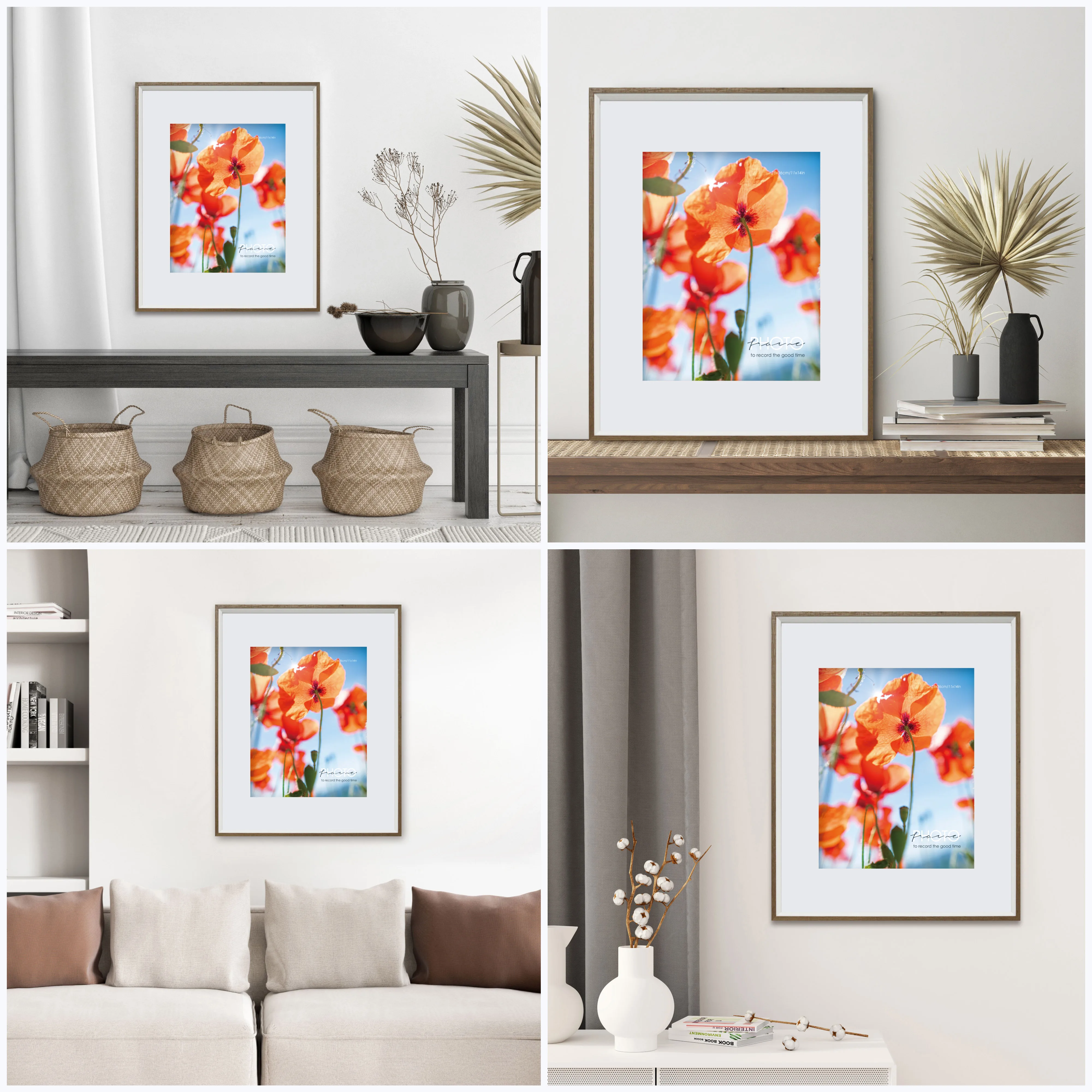 Customized Cheap A1,A2,A3,A4,A5,4x6,5x7,6x8,8x10,11x14,12x16,12x18,16x20,18x24,24x36 Black White Poster Picture Wood Photo Frame