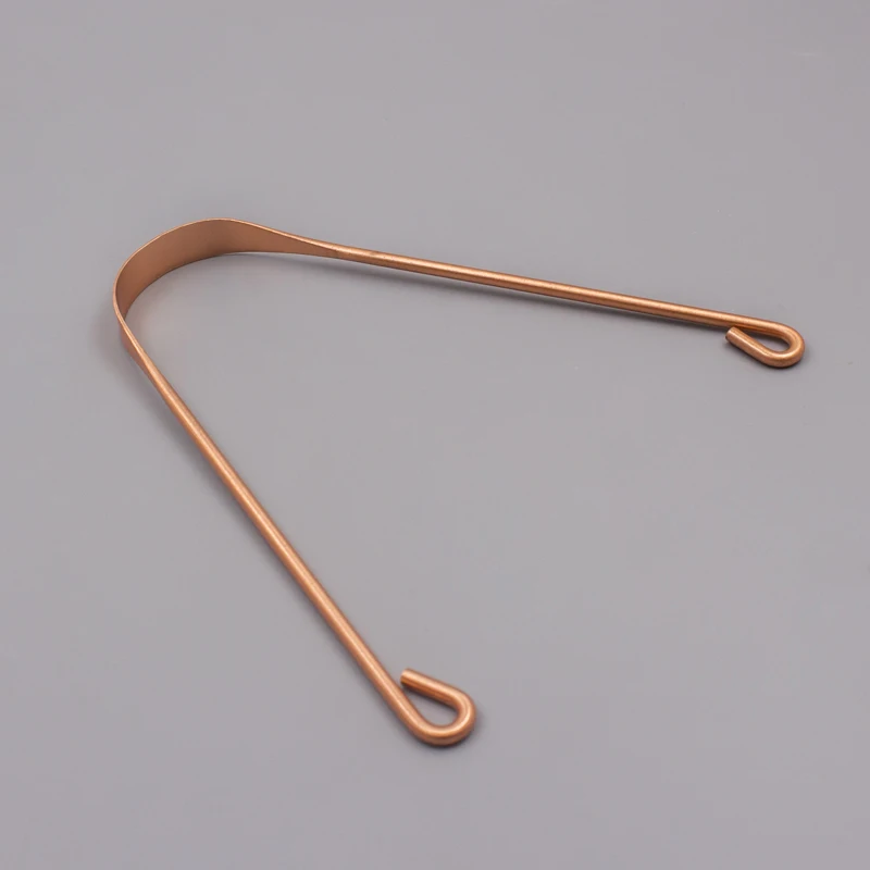 Gold Color Metal Scraper Adult Copper Tongue Cleaner