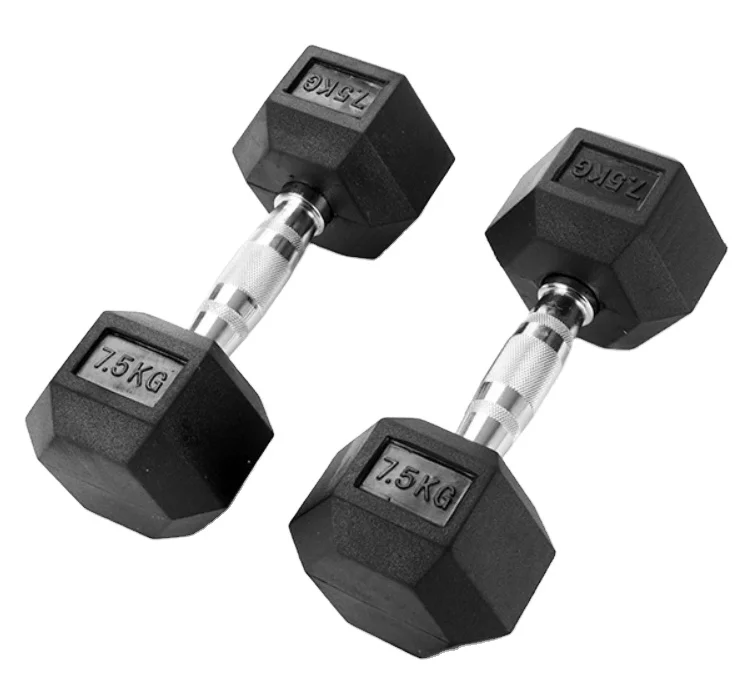 Commercial Hex Dumbbell Set for Gym 2.5-50 kg Free Weights in 2.5 5 7.5 10 15 20 22.5 25 30 32.5 35 37.5 40 45 47.5 kg Sizes