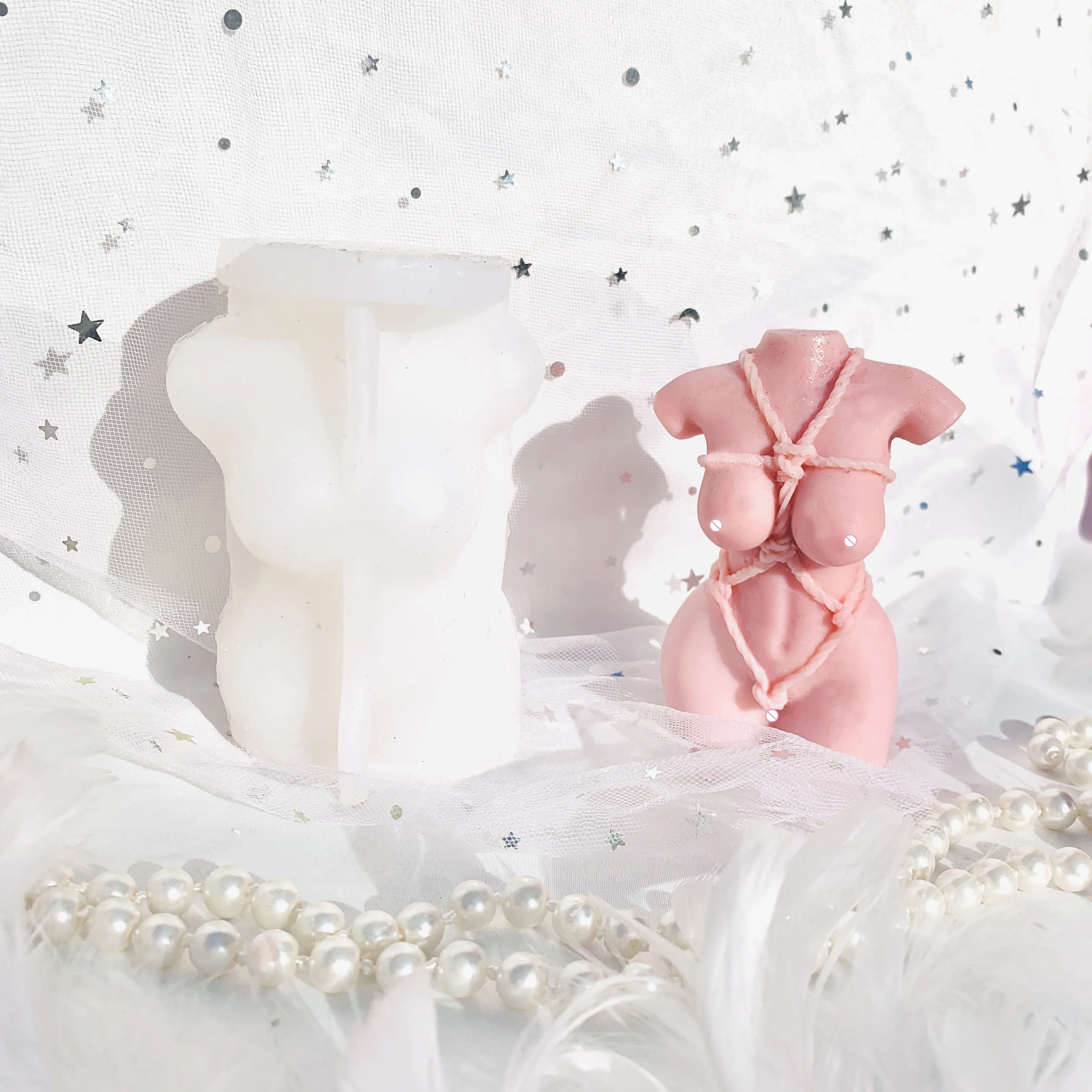 L7866 NEW female booty bottom and goddess legs 3D silicone mold candle soap mold nude female figure sexual body resin mold