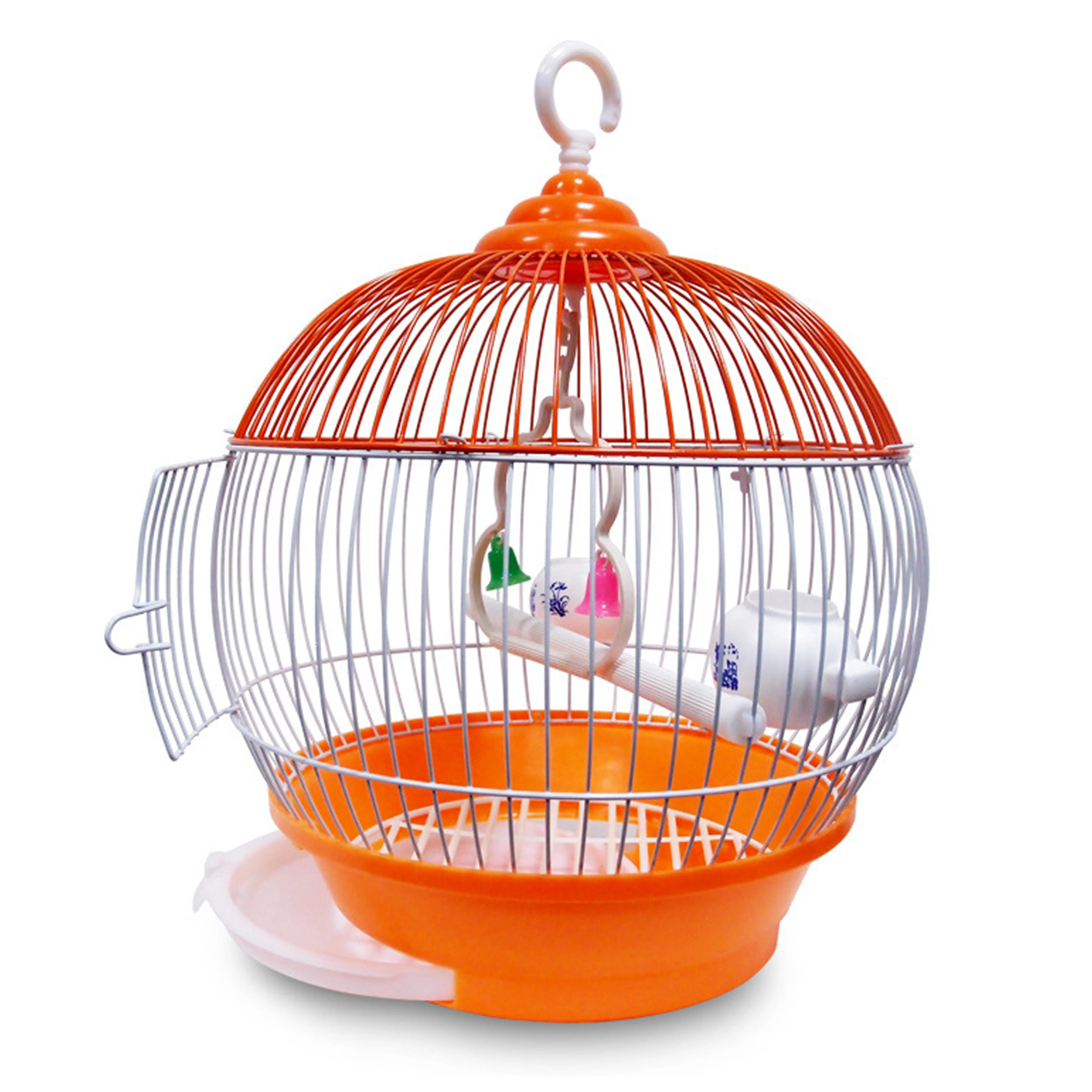 Economy Iron Wire Parakeet Bird Cage Parrot Fancy Bird Cages Breeding With Rolling Stand