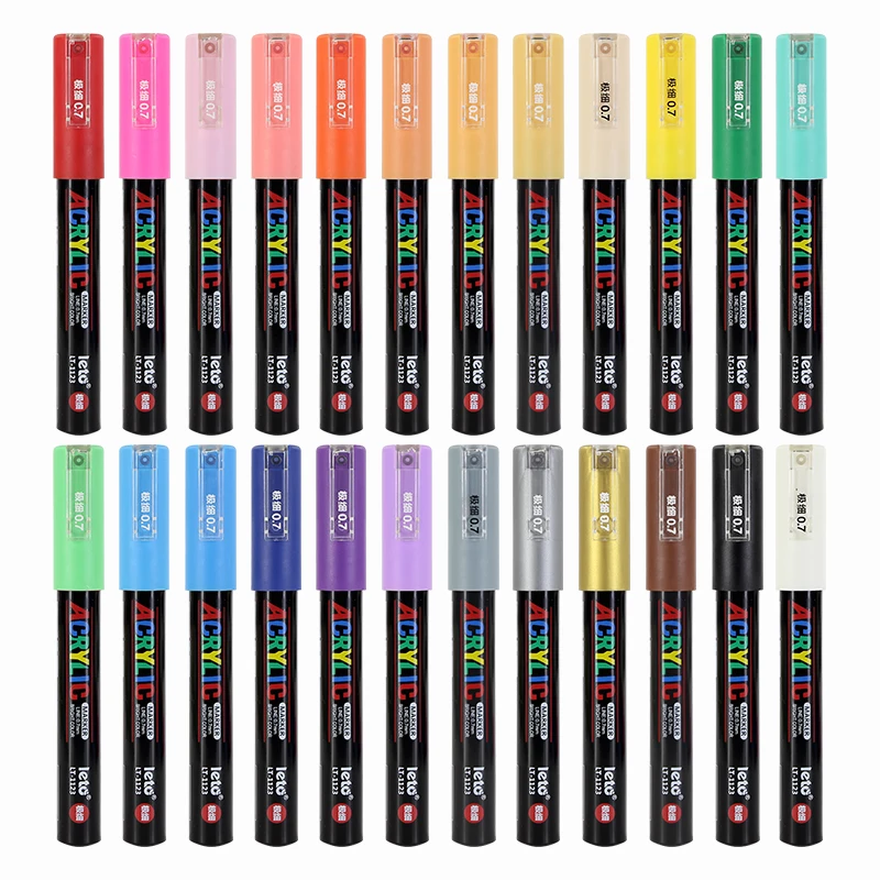 Water-based Plastic nib Acrylic Marker Pen  LT-1123