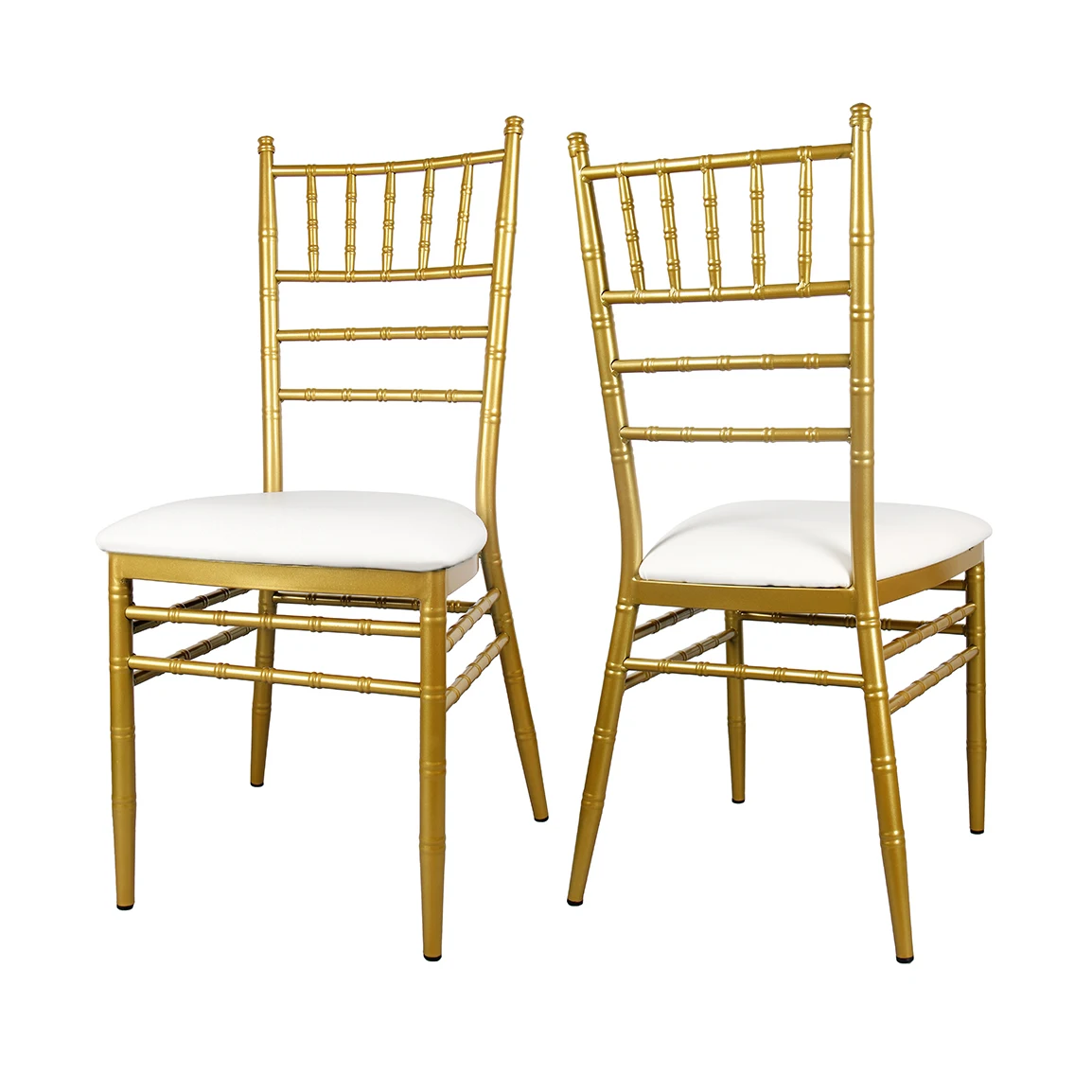 FeatTop high quality custom design  tiffany chair gold metal wedding chair