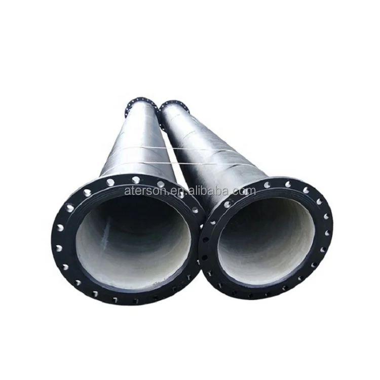 Double Flanged Ductile Iron Pipes with Puddle for Water supply project Drainage Sewage Irrigation pipeline
