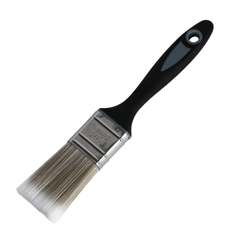 Industrial DIY Grade Synthetic Filaments Paint Brush Rubber Plastic Handle Customizable OEM Support Cleaning Function Bristle