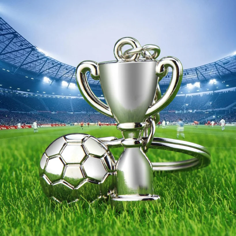 2023 подгонял футбольная чашка продукта 3d брелок для ключей с страна футбол футбольный кубок сувениры цепочка