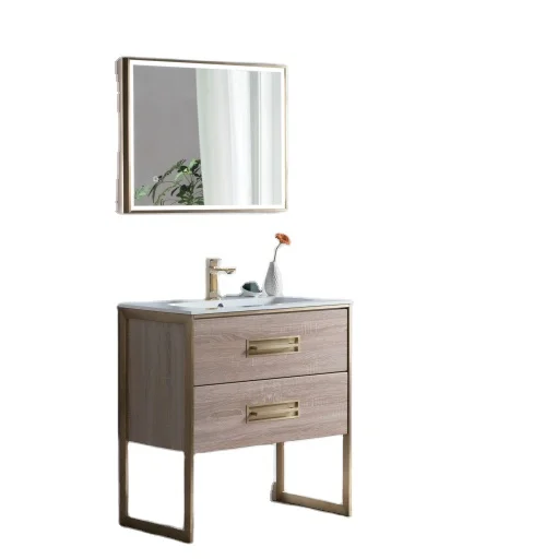 Классический шкаф ванной комнаты с раковиной смолы