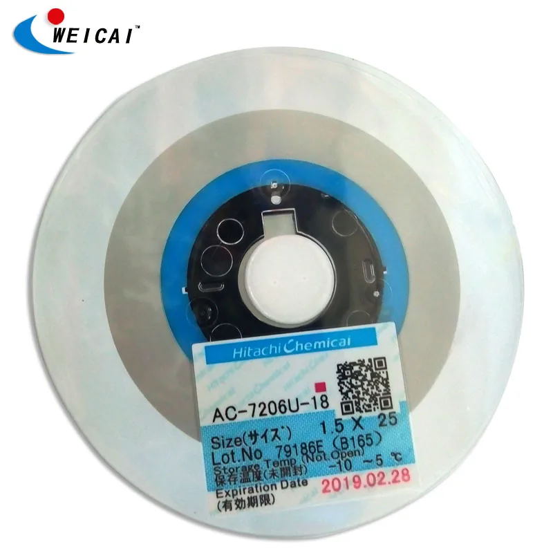 Hitachi ACF Glue Tape Conductive Acf Tape AC-7206 for PCB panel 1.5mm*25m Original Anisotropic Lcd Cof Acf Bonding Tape