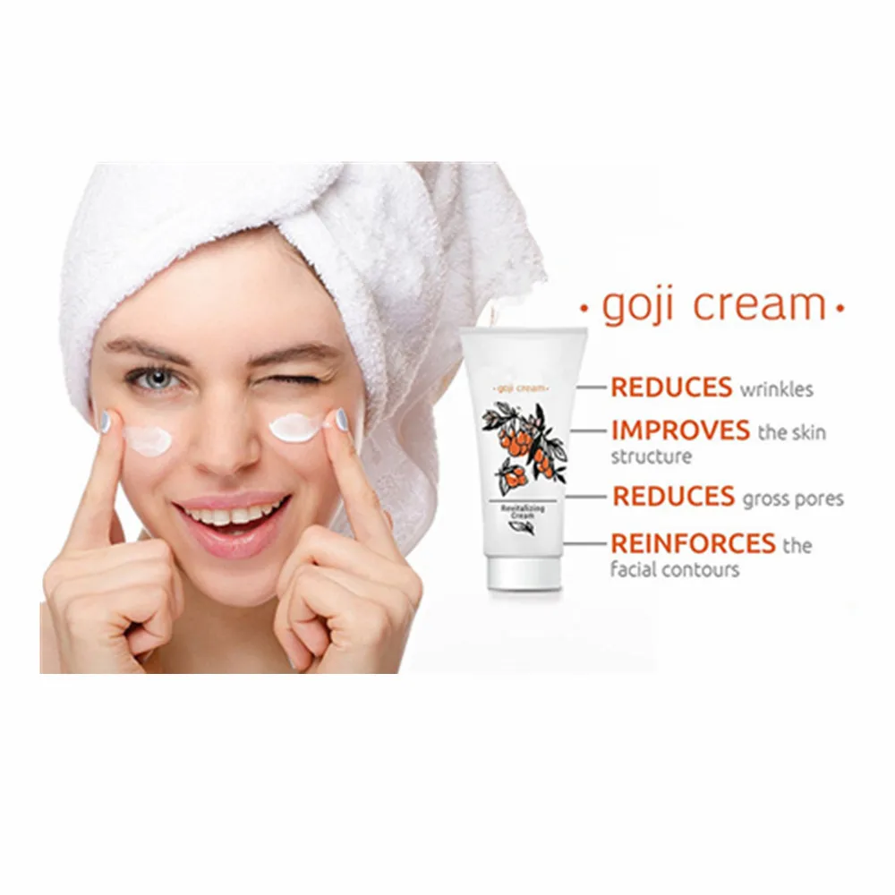 
Private Label Organic Diminishes Wrinkles Remove Under Eye Dark Circles Glowing Skin Original Black Goji Revitalizing Face Cream 