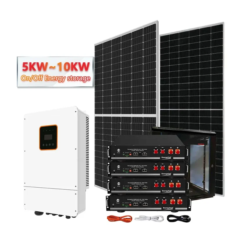 Low price household energy storage system 48 vols 5000 wat solar panel with battery and inverter