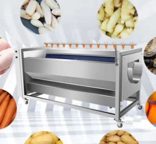 New Style Brush Roll Vegetable Cleaning Peeling Machine Carrot/Potato Washing Machine