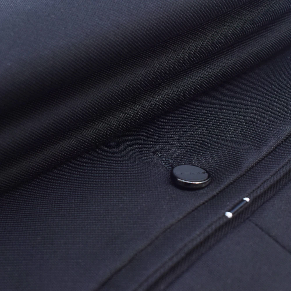 Новый дизайн, двойная плетеная саржевая пряжа, окрашенная хлопковая, модал, полиэстер, спандекс, ткань для мужских брюк