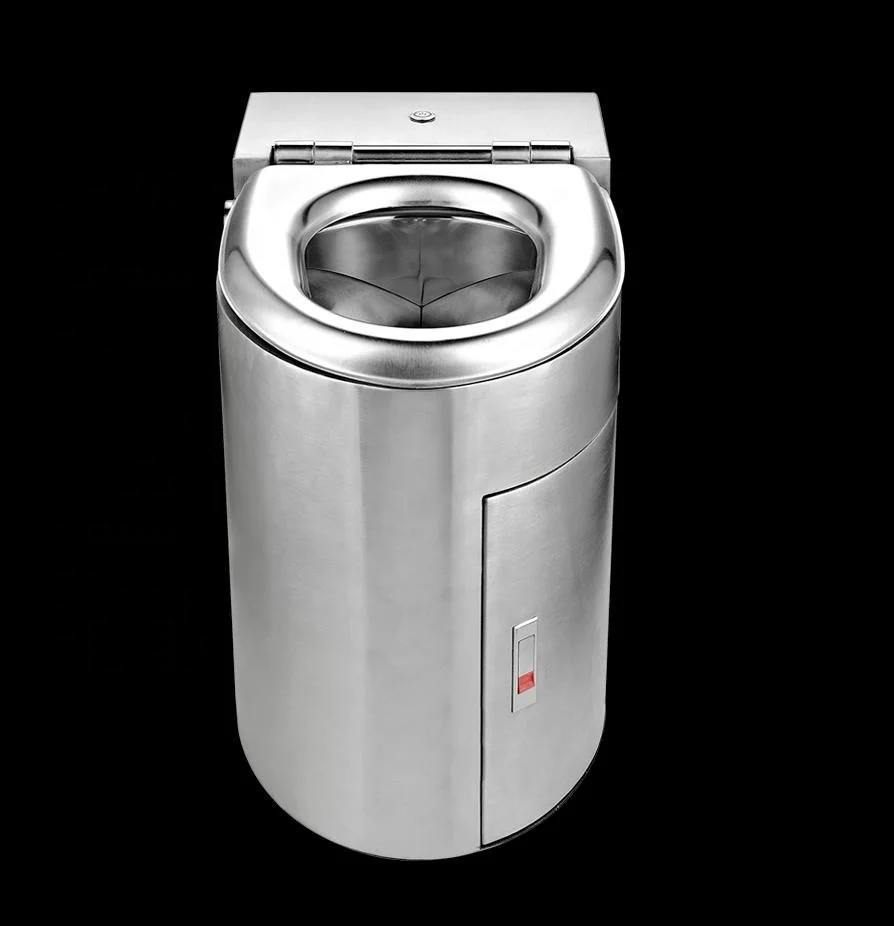 Environmental Stainless Steel Vacuum Toilet Portable Composting Toilet For Boat And Train