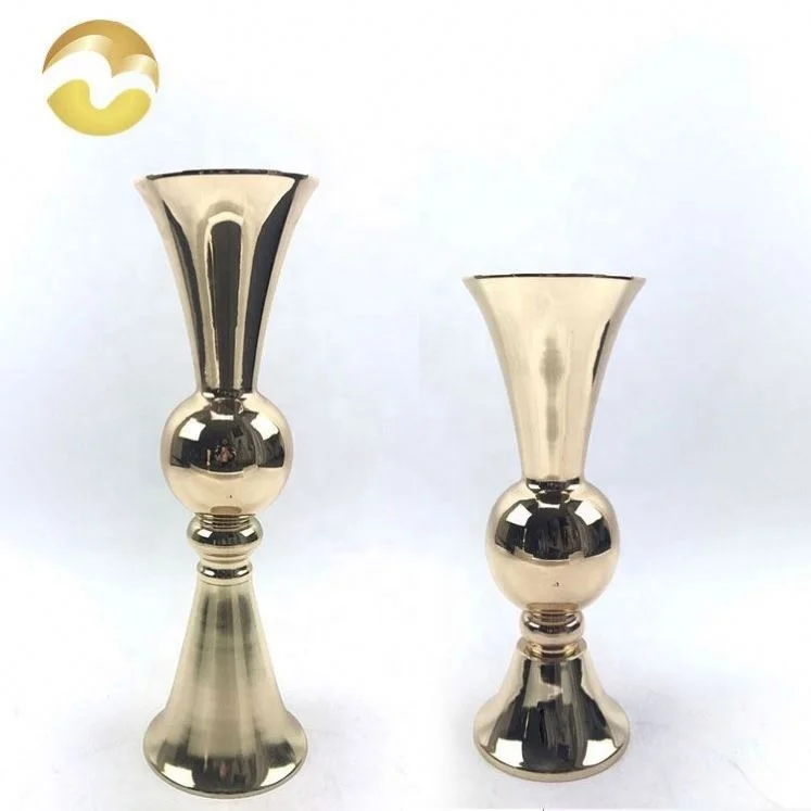 
Luxury style french gold oem wrought iron vase 