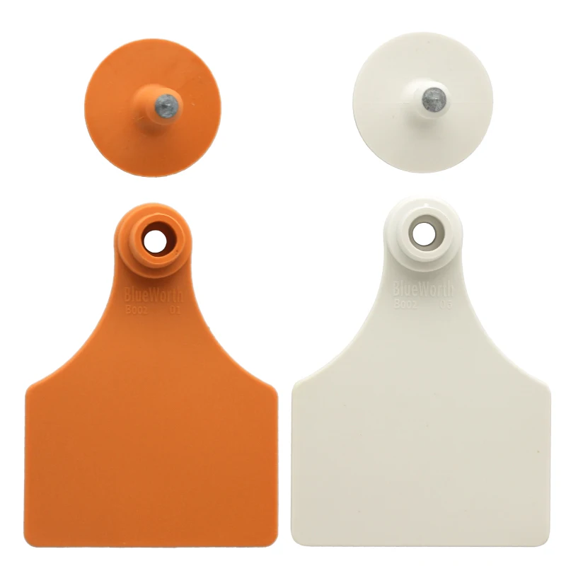 1#+5# 100 PCS Medium Size Ear Tag for Tagging Newborn Calves