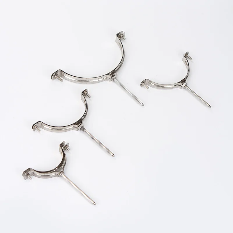 Galvanized Metal Clamps with Square or Round Nail Pipe clamps with nails and anchor/bolt for pipe