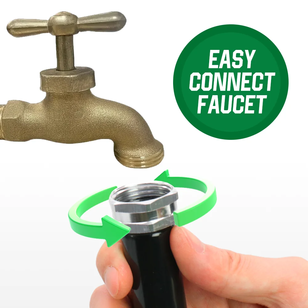 Upgraded Non-Expanding Garden Hose 50FT Flexible Water Hose, Burst-Resistant, Lead-Free, Anti-Kink, High-Pressure