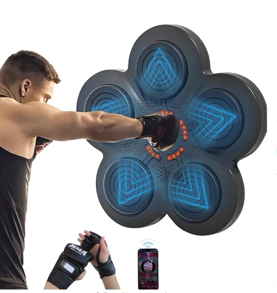 2024 new Home Boxing Target Trainer Dummy Training Fitness Wall Target Pad Light Up Smart Music Boxing Machine For Adult